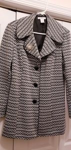 Long Black and White Blazer